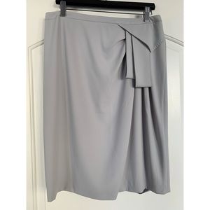 Les Copains grey Pencil skirt with waist detail, sz 12